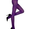 Spirit Halloween Black and Purple Striped Tights 1 Spirit Halloween Black and Purple Striped Tights -HALLOWEEN COSTUMES Sales 00117341 a