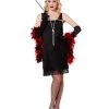 Spirit Halloween Adult Black Flapper Costume 2 Spirit Halloween Adult Black Flapper Costume -HALLOWEEN COSTUMES Sales 00171363 a