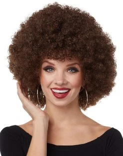 Spirit Halloween Brown Curly Wig