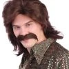 Spirit Halloween '70s Brown Wig With Mustache 1 Spirit Halloween '70s Brown Wig With Mustache -HALLOWEEN COSTUMES Sales 01065887 a
