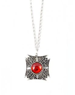Spirit Halloween Classic Red Stone Necklace