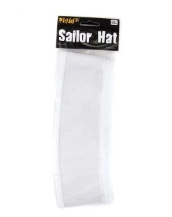 Spirit Halloween White Sailor Hat -HALLOWEEN COSTUMES Sales 01067594 d
