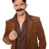 Spirit Halloween '70s Dude Black Mustache -HALLOWEEN COSTUMES Sales 01098151 a
