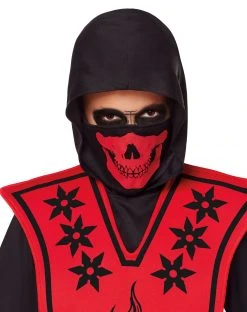 Spirit Halloween Kids Red Skull Ninja Costume -HALLOWEEN COSTUMES Sales 01099522 c