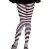 Spirit Halloween Kids Black and White Striped Tights -HALLOWEEN COSTUMES Sales 01102359 a