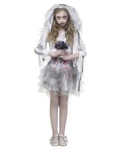 Spirit Halloween Kids Zombie Bride Costume