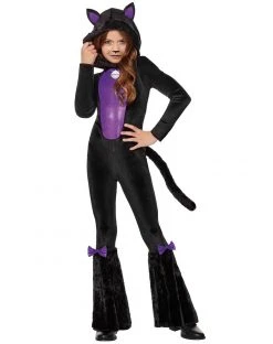 Spirit Halloween Kids Black Cat One Piece Costume