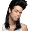 Spirit Halloween Black Mullet Wig -HALLOWEEN COSTUMES Sales 01179431 a