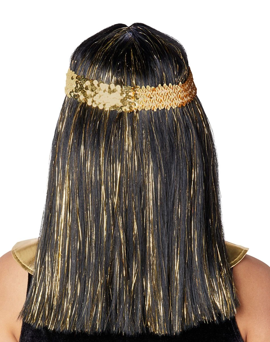 Spirit Halloween Cleopatra Wig with Headband 4 Spirit Halloween Cleopatra Wig with Headband - Image 2