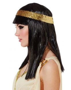 Spirit Halloween Cleopatra Wig with Headband 7 Spirit Halloween Cleopatra Wig with Headband -HALLOWEEN COSTUMES Sales 01182211 c