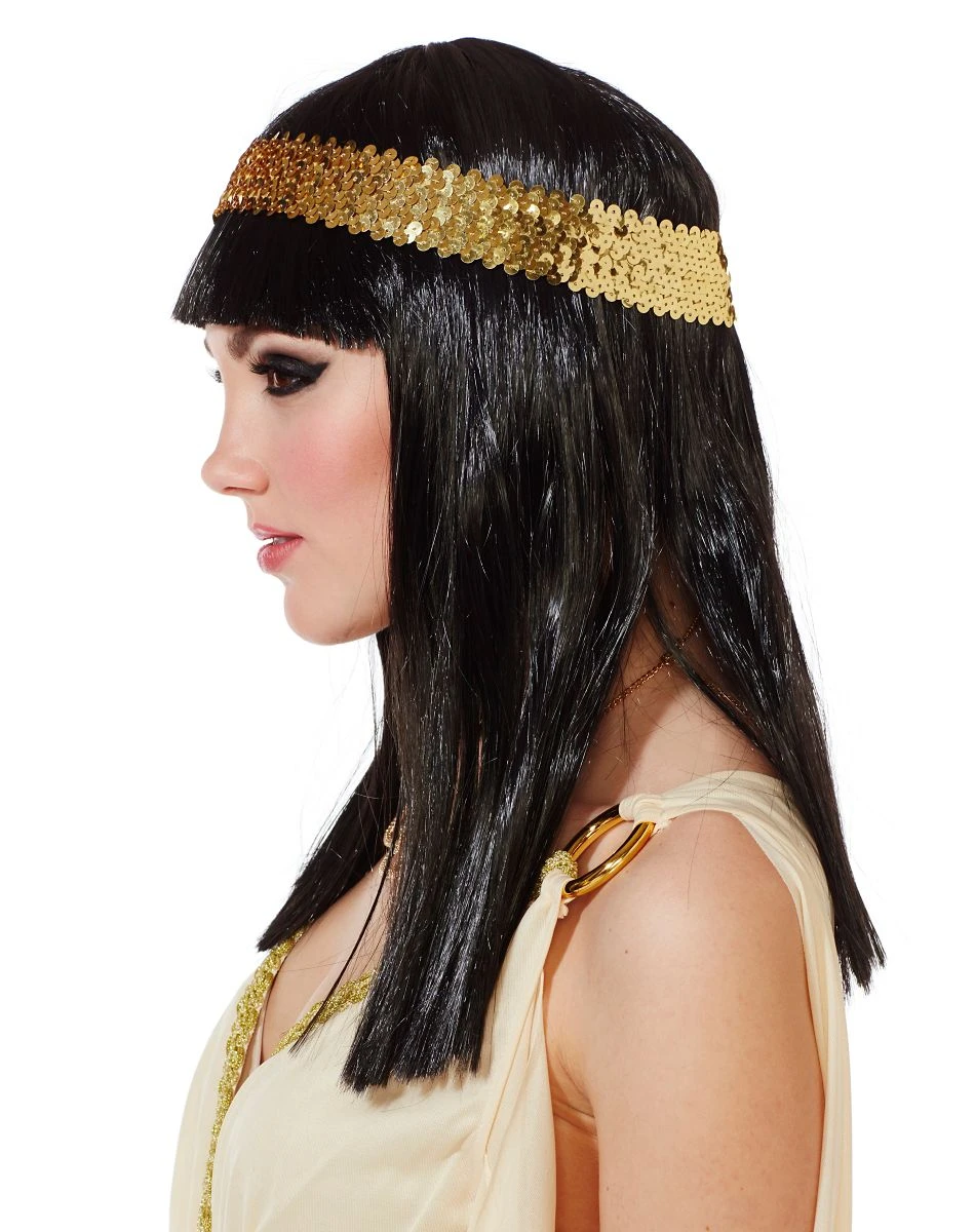 Spirit Halloween Cleopatra Wig with Headband 5 Spirit Halloween Cleopatra Wig with Headband - Image 3