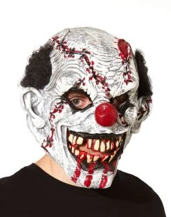 Spirit Halloween In Stitches Ripper Clown Mask -HALLOWEEN COSTUMES Sales 01191592 b
