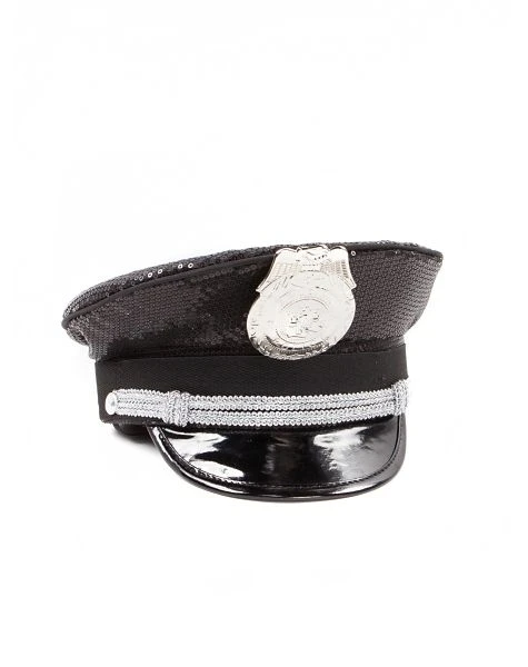 Spirit Halloween Sequin Police Hat 7 Spirit Halloween Sequin Police Hat - Image 5