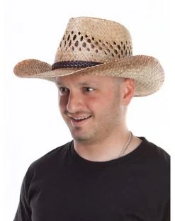 Spirit Halloween Western Seagrass Hat -HALLOWEEN COSTUMES Sales 01199074 b