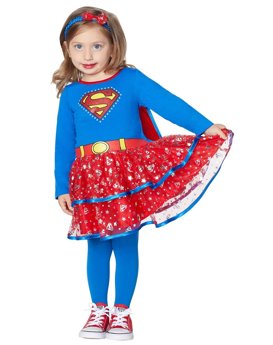 Spirit Halloween Toddler Sparkling Supergirl Costume - DC Comics 5 Spirit Halloween Toddler Sparkling Supergirl Costume - DC Comics - Image 3