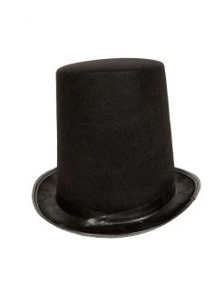 Spirit Halloween Tall Black Top Hat -HALLOWEEN COSTUMES Sales 01223684 c