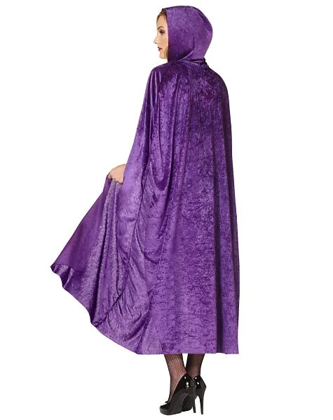 Spirit Halloween Purple Crush Velvet Cape 4 Spirit Halloween Purple Crush Velvet Cape - Image 2