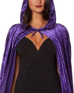 Spirit Halloween Purple Crush Velvet Cape 7 Spirit Halloween Purple Crush Velvet Cape -HALLOWEEN COSTUMES Sales 01224526 c