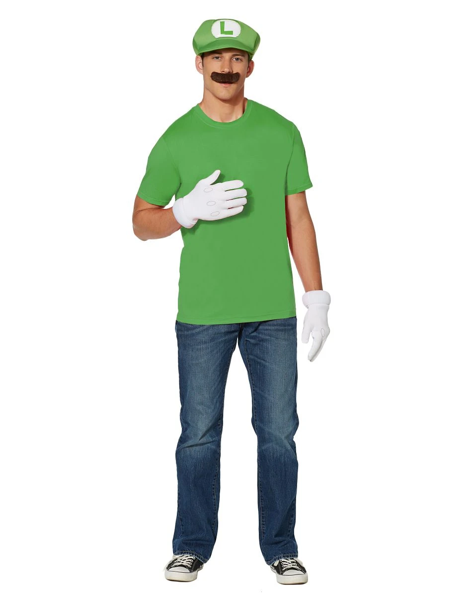 Spirit Halloween Luigi Costume Kit - Mario Bros 3 Spirit Halloween Luigi Costume Kit - Mario Bros