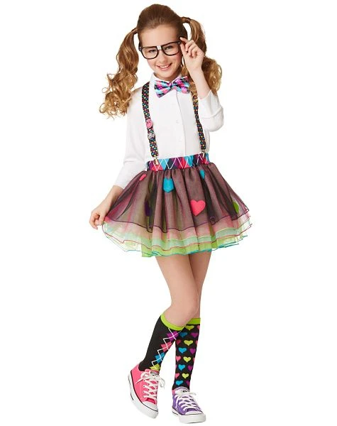Spirit Halloween Kids School Nerd Tutu 3 Spirit Halloween Kids School Nerd Tutu