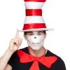 Spirit Halloween Cat in the Hat Top Hat Deluxe - Dr. Seuss -HALLOWEEN COSTUMES Sales 01253376 a