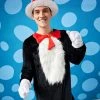 Spirit Halloween Adult Cat in the Hat One Piece Costume - Dr. Seuss -HALLOWEEN COSTUMES Sales 01253954 a