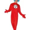 Spirit Halloween Adult Thing 1 and 2 One Piece Costume - Dr. Seuss -HALLOWEEN COSTUMES Sales 01253962 a