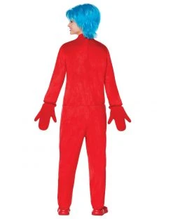 Spirit Halloween Adult Thing 1 and 2 One Piece Costume - Dr. Seuss -HALLOWEEN COSTUMES Sales 01253962 d