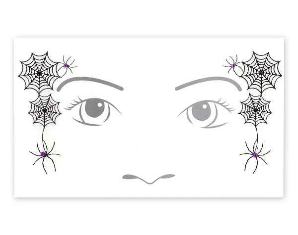 Spirit Halloween Kids Witch Face Tattoo Decal 3 Spirit Halloween Kids Witch Face Tattoo Decal