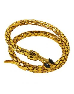 Spirit Halloween Goldtone Roman Snake Cuff -HALLOWEEN COSTUMES Sales 01267277 b