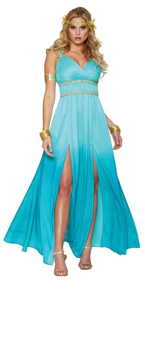 Spirit Halloween Adult Floor Length Aphrodite Costume 4 Spirit Halloween Adult Floor Length Aphrodite Costume - Image 2