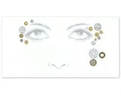 Spirit Halloween Steampunk Face Tattoo Decal