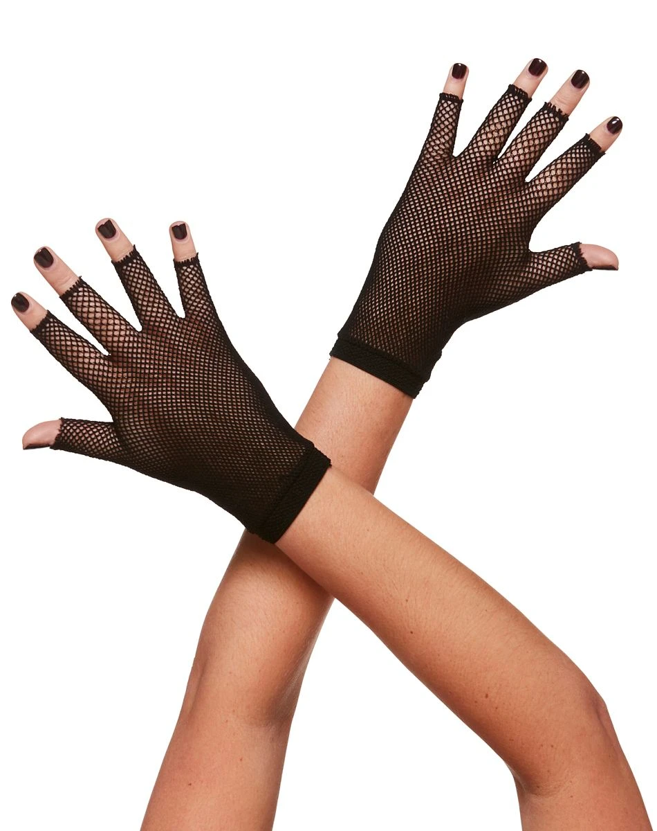 Spirit Halloween Fishnet Kitty Paw Gloves 4 Spirit Halloween Fishnet Kitty Paw Gloves - Image 2
