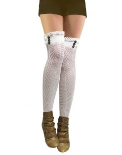 Spirit Halloween Crochet Steampunk Thigh High Stockings
