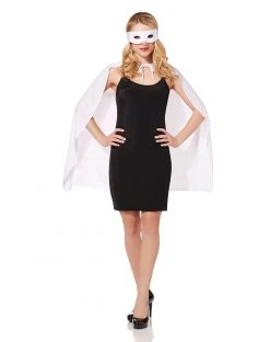 Spirit Halloween White Superhero Costume Kit