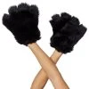 Spirit Halloween Black Faux Fur Paws Gloves -HALLOWEEN COSTUMES Sales 01278084 a