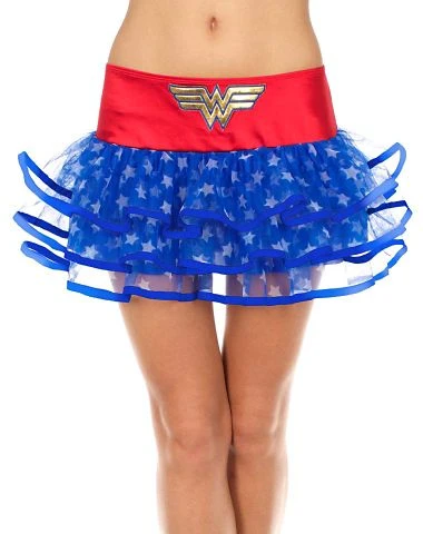 Spirit Halloween Adult Ribboned Wonder Woman Tutu Skirt - DC Comics 3 Spirit Halloween Adult Ribboned Wonder Woman Tutu Skirt - DC Comics
