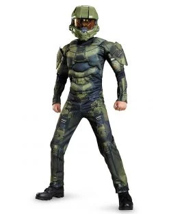 Spirit Halloween Kids Muscle Master Chief Costume - Halo