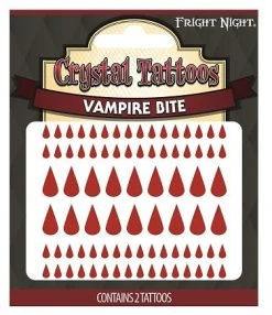 Spirit Halloween Vampire Bite Temporary Tattoos