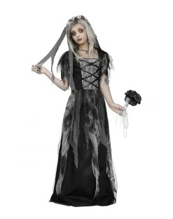 Spirit Halloween Kids Cemetery Bride Costume