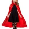 Spirit Halloween Kids Red Satin Cape 1 Spirit Halloween Kids Red Satin Cape -HALLOWEEN COSTUMES Sales 01297787 a