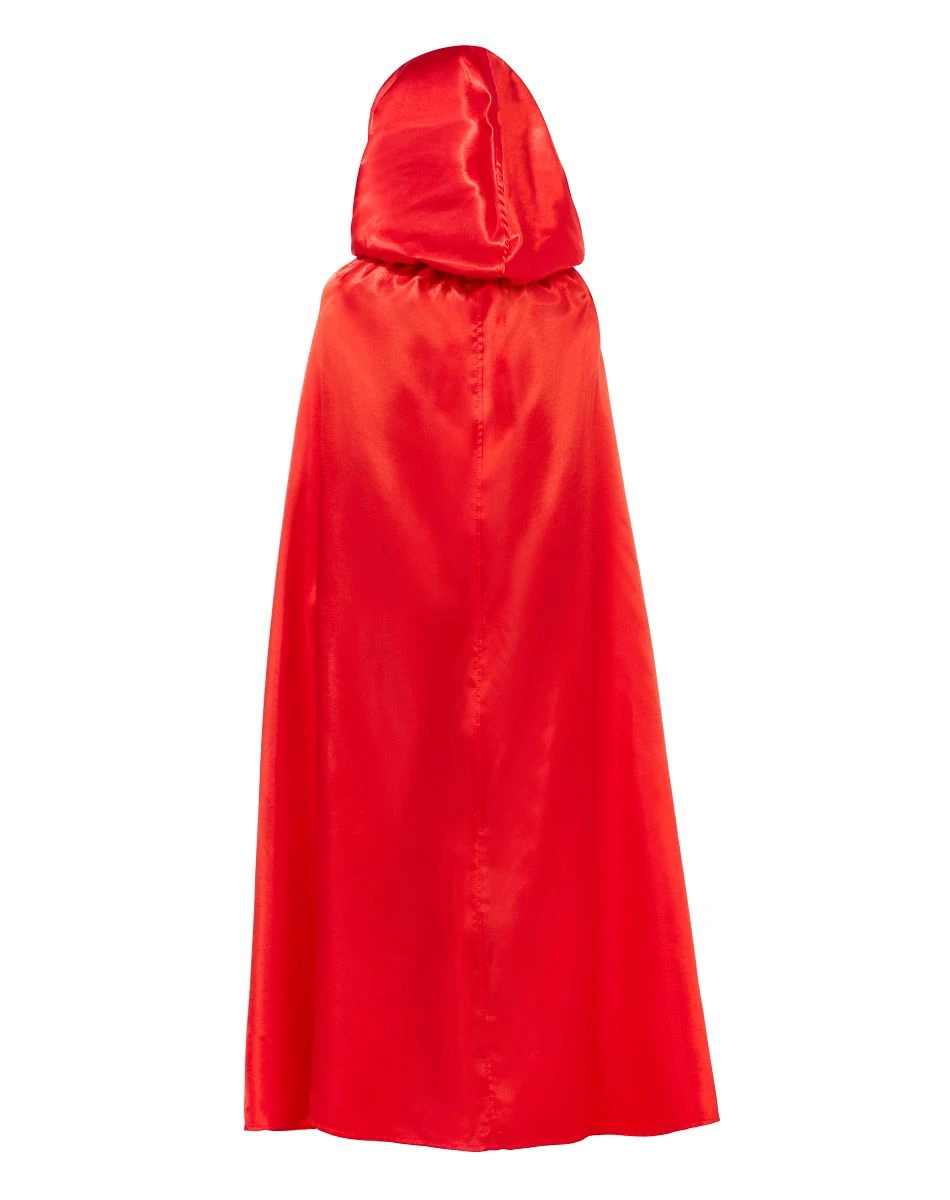 Spirit Halloween Kids Red Satin Cape 4 Spirit Halloween Kids Red Satin Cape - Image 2