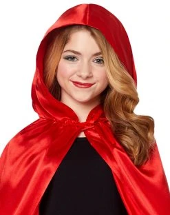 Spirit Halloween Kids Red Satin Cape 8 Spirit Halloween Kids Red Satin Cape -HALLOWEEN COSTUMES Sales 01297787 c