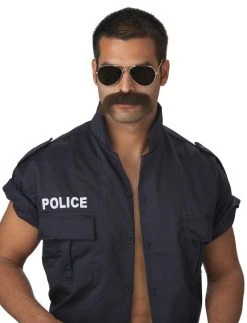 Spirit Halloween Brown Cop Mustache
