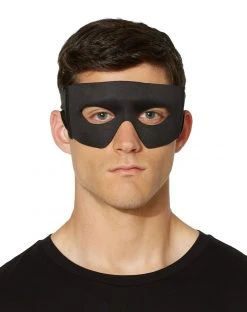 Spirit Halloween Black Burglar Eye Half Mask