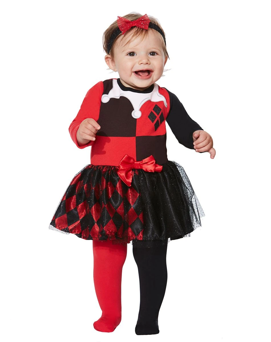 Spirit Halloween Baby Harley Quinn Dress - DC Comics 4 Spirit Halloween Baby Harley Quinn Dress - DC Comics - Image 2