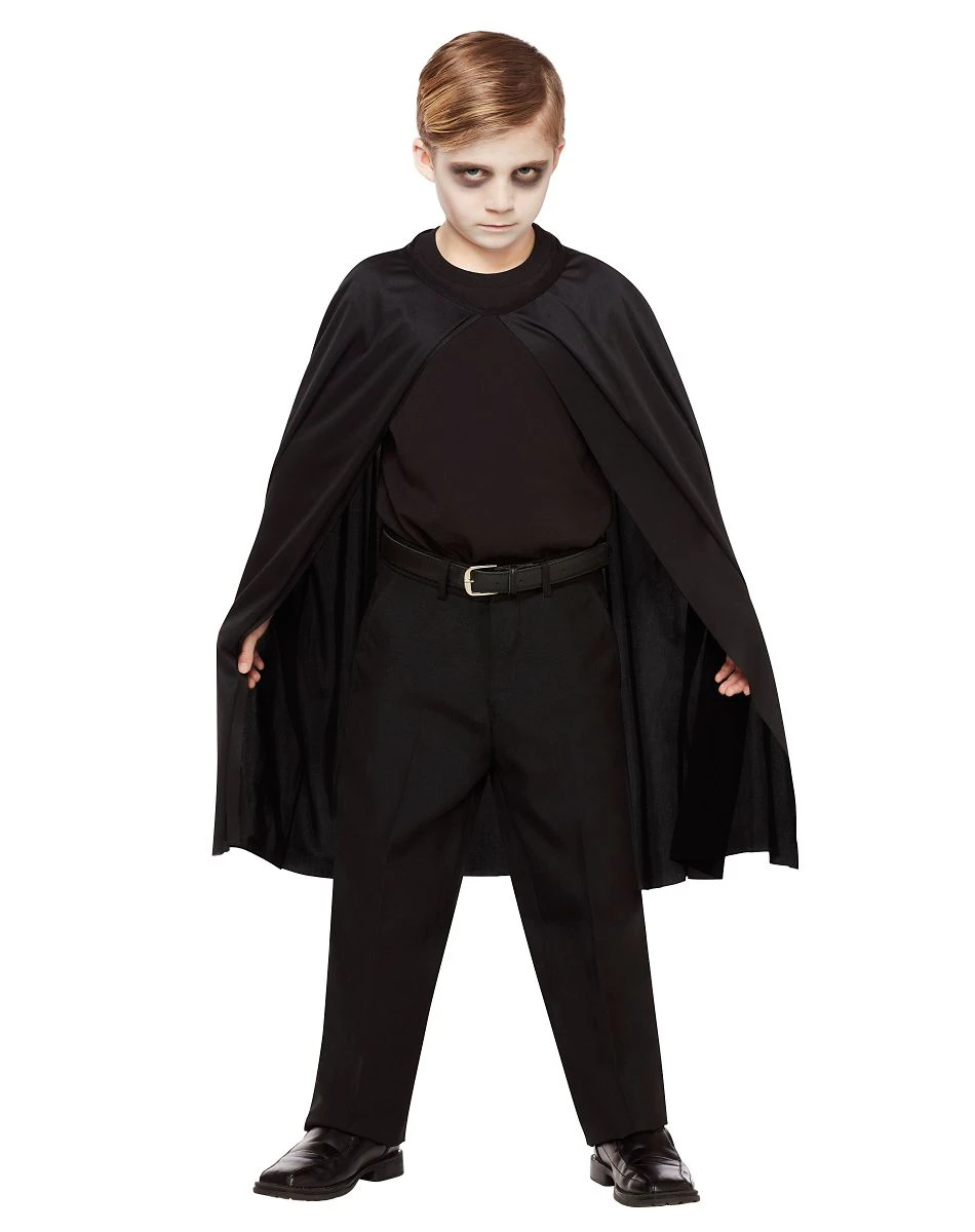 Spirit Halloween Kids Black Cape 3 Spirit Halloween Kids Black Cape
