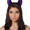 Spirit Halloween Purple and Black Bat Ears -HALLOWEEN COSTUMES Sales 01310218 a
