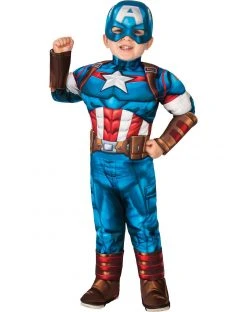 Spirit Halloween Toddler Captain America One Piece Costume - Marvel