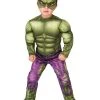 Spirit Halloween Toddler Hulk Muscle One Piece Costume - Marvel -HALLOWEEN COSTUMES Sales 01313410 a